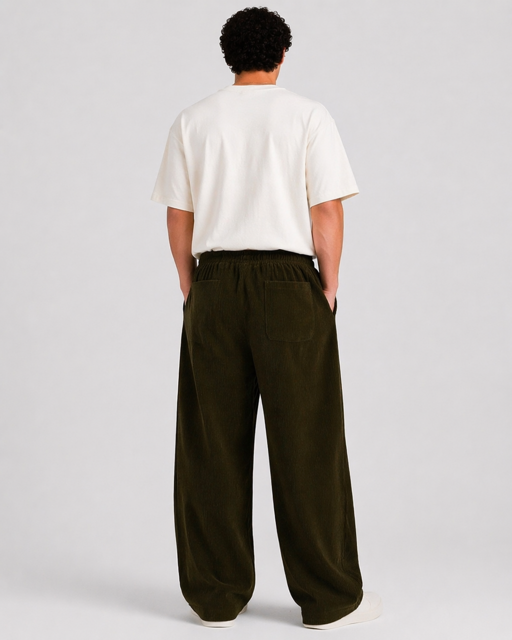 Dark Olive Green Corduroy Jogger