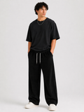 Black Corduroy Oversized Jogger