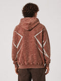 Postmodern Flame Print Oversized Hoodie