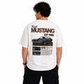 Mustang White Oversized Teee